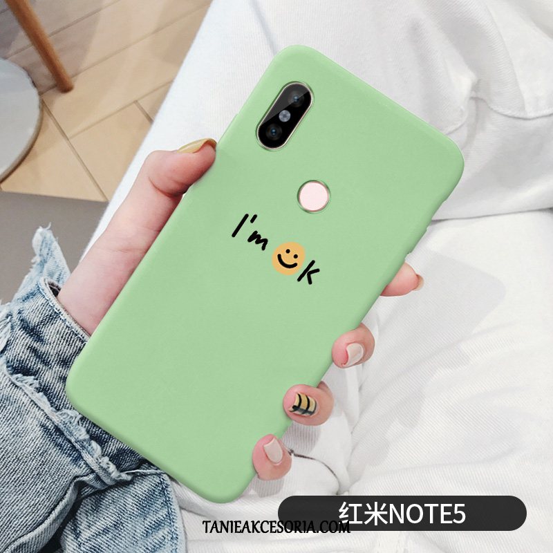 Etui Xiaomi Redmi Note 5 Proste Osobowość All Inclusive, Obudowa Xiaomi Redmi Note 5 Mały Czerwony Wysoki Beige