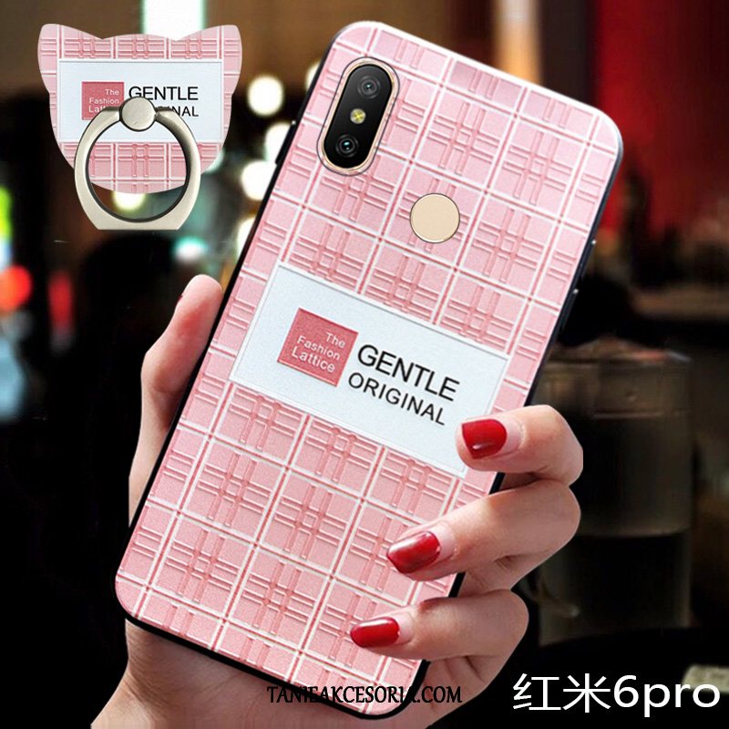 Etui Xiaomi Redmi Note 6 Pro Cienkie Czerwony Silikonowe, Pokrowce Xiaomi Redmi Note 6 Pro Telefon Komórkowy Osobowość Kreatywne Beige