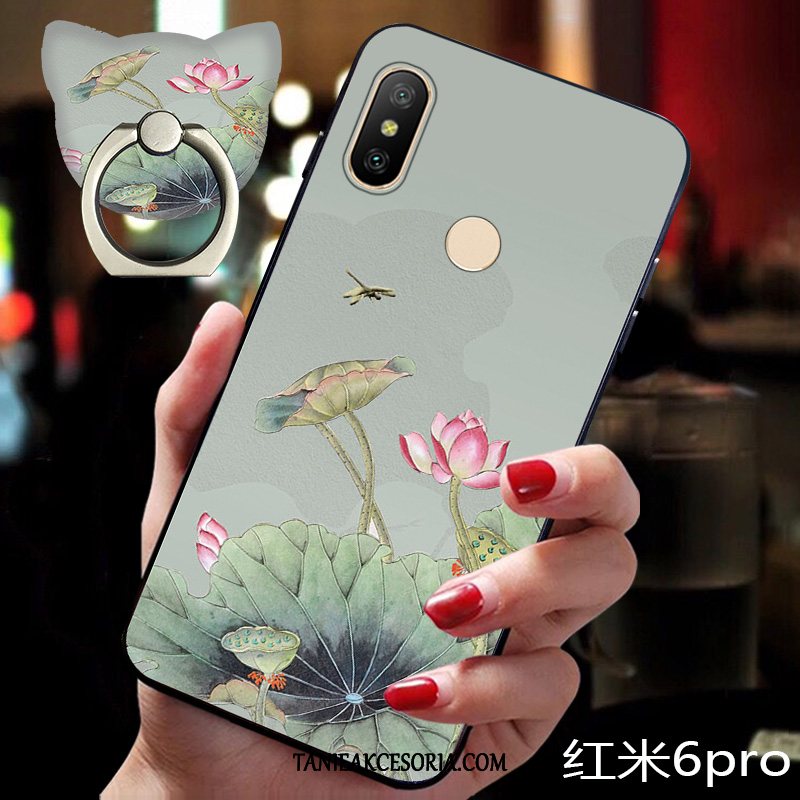 Etui Xiaomi Redmi Note 6 Pro Wiatr Oryginalny Modna Marka, Futerał Xiaomi Redmi Note 6 Pro Osobowość Silikonowe Ochraniacz Beige