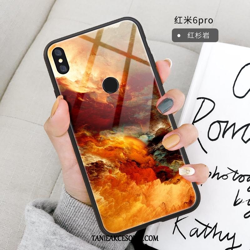 Etui Xiaomi Redmi Note 6 Pro Zakochani Silikonowe Miękki, Futerał Xiaomi Redmi Note 6 Pro Wzór Żółty Lustro Beige