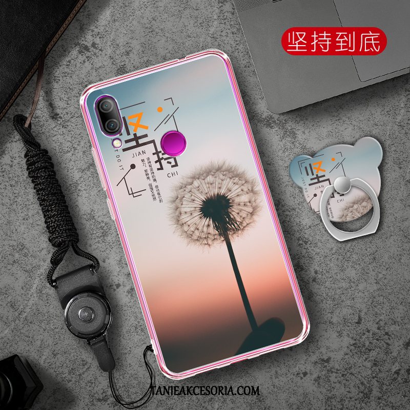 Etui Xiaomi Redmi Note 7 All Inclusive Wiszące Ozdoby Ochraniacz, Obudowa Xiaomi Redmi Note 7 Silikonowe Telefon Komórkowy Czerwony Beige