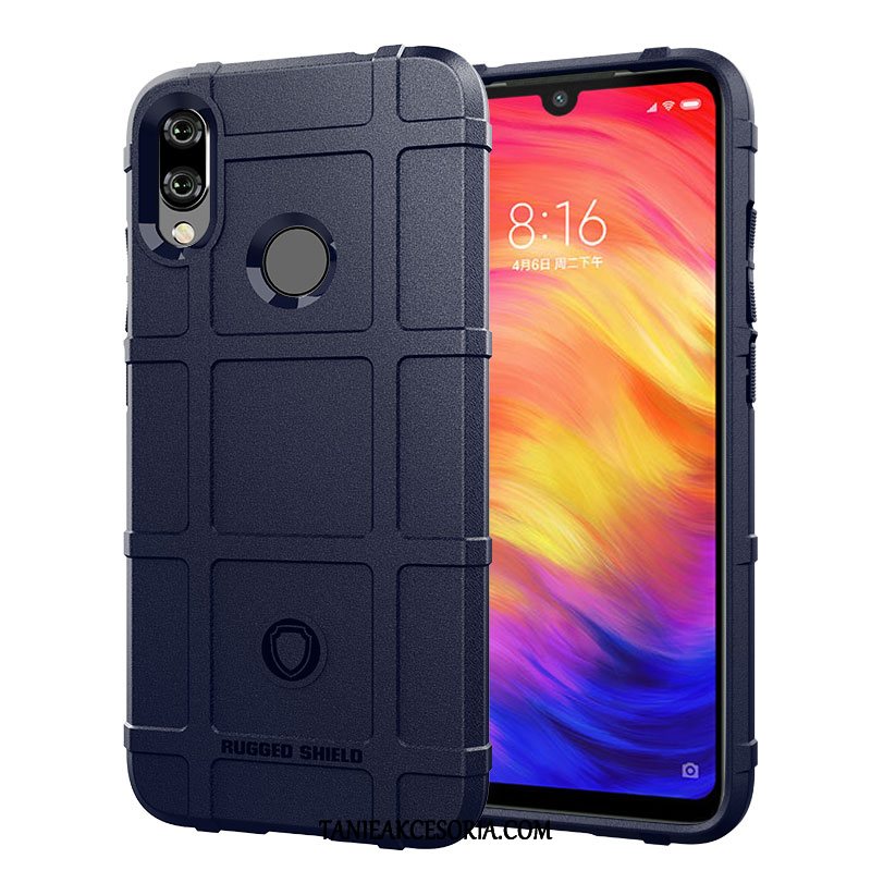 Etui Xiaomi Redmi Note 7 Anti-fall Filmy Telefon Komórkowy, Obudowa Xiaomi Redmi Note 7 Silikonowe Szkło Hartowane Czerwony Braun Beige