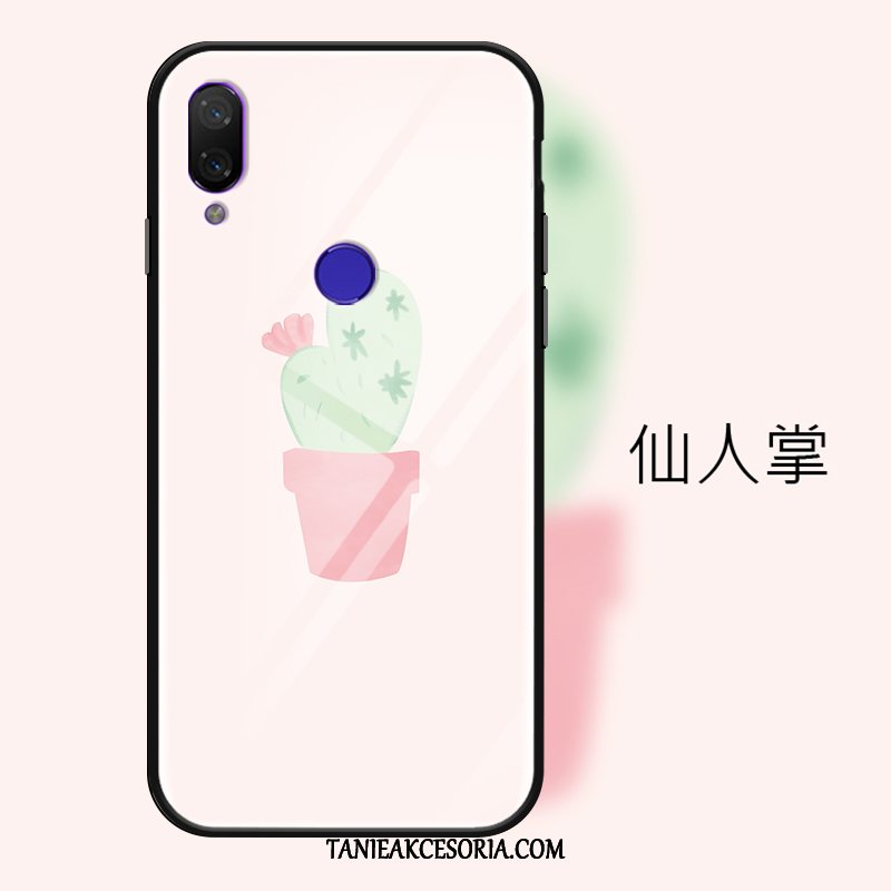 Etui Xiaomi Redmi Note 7 Czerwony Mały Złoto, Obudowa Xiaomi Redmi Note 7 Piękny Proste Moda Beige