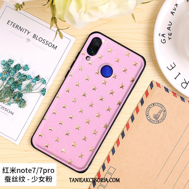 Etui Xiaomi Redmi Note 7 Czerwony Netto Tendencja Ochraniacz, Obudowa Xiaomi Redmi Note 7 Telefon Komórkowy Jakość Skóra Beige