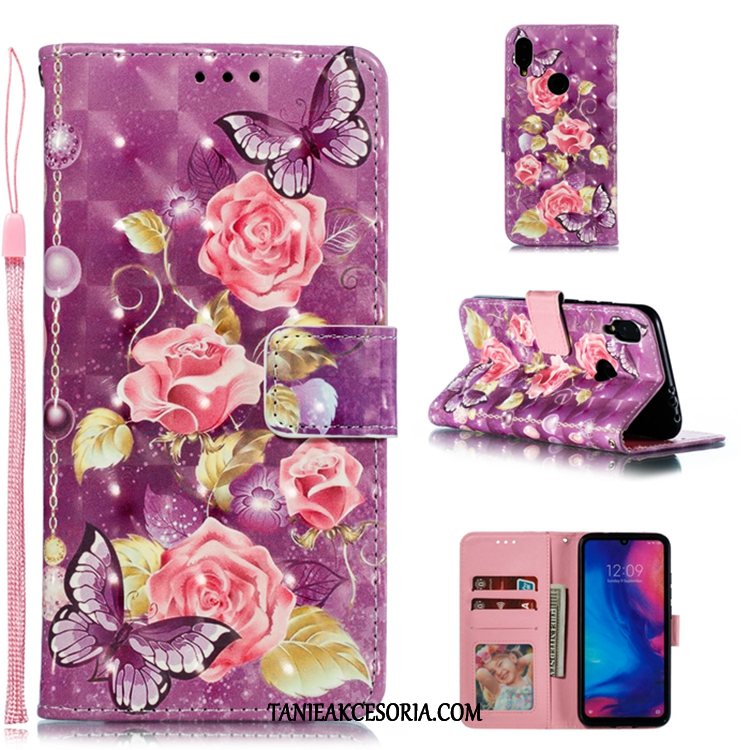 Etui Xiaomi Redmi Note 7 Mały Anti-fall Telefon Komórkowy, Obudowa Xiaomi Redmi Note 7 All Inclusive Biały Czerwony Beige