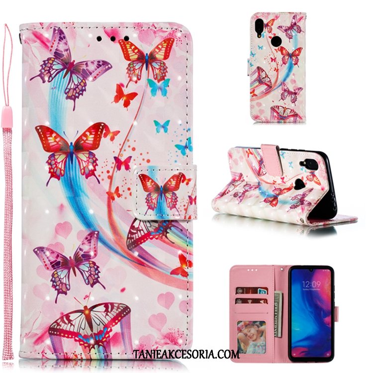 Etui Xiaomi Redmi Note 7 Mały Anti-fall Telefon Komórkowy, Obudowa Xiaomi Redmi Note 7 All Inclusive Biały Czerwony Beige