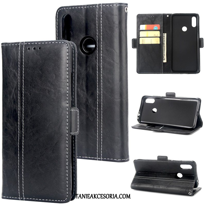 Etui Xiaomi Redmi Note 7 Mieszane Kolory Moda Silikonowe, Pokrowce Xiaomi Redmi Note 7 Klapa Skórzany Futerał Czerwony Braun Beige