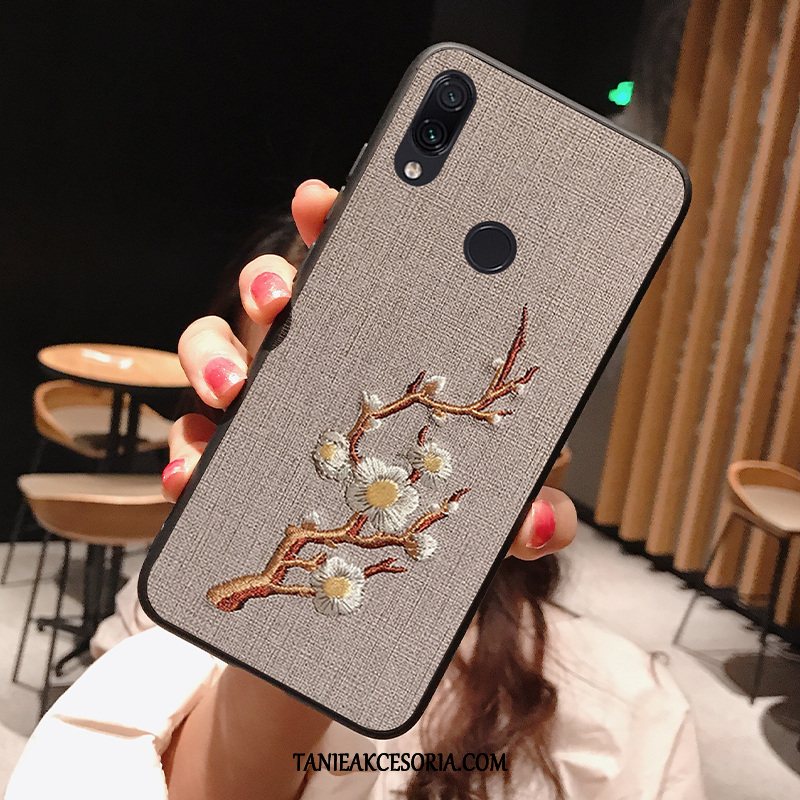 Etui Xiaomi Redmi Note 7 Ochraniacz Czarny Wiszące Ozdoby, Obudowa Xiaomi Redmi Note 7 Tendencja Złoto Anti-fall Beige