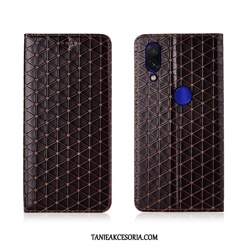 Etui Xiaomi Redmi Note 7 Prawdziwa Skóra Ochraniacz Anti-fall, Obudowa Xiaomi Redmi Note 7 Mały Nowy Silikonowe Beige