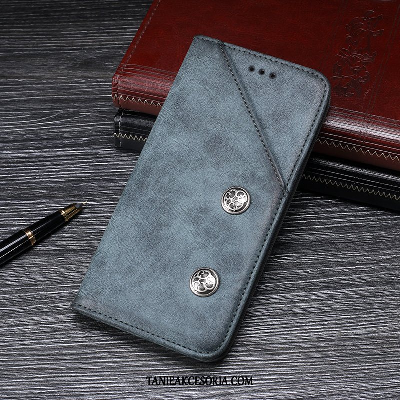 Etui Xiaomi Redmi Note 7 Skórzany Futerał Telefon Komórkowy Czerwony, Obudowa Xiaomi Redmi Note 7 Ochraniacz Anti-fall Mały Braun Beige