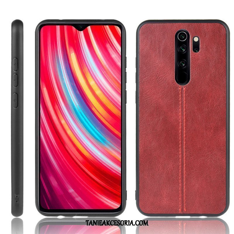 Etui Xiaomi Redmi Note 8 Pro Czarny Czerwony Mały, Obudowa Xiaomi Redmi Note 8 Pro Ochraniacz Telefon Komórkowy Skóra Beige