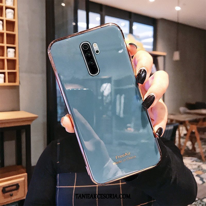 Etui Xiaomi Redmi Note 8 Pro Jednolity Kolor Bydło Ciemnozielony, Futerał Xiaomi Redmi Note 8 Pro Miękki Filmy Czerwony Beige