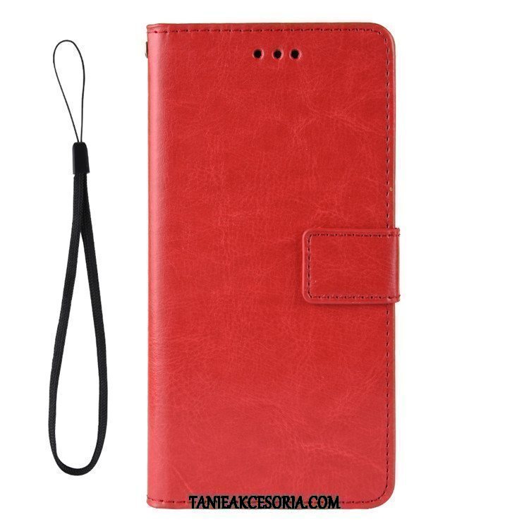 Etui Xiaomi Redmi Note 8 Pro Ochraniacz Wzór Portfel, Obudowa Xiaomi Redmi Note 8 Pro Telefon Komórkowy Skórzany Futerał Czerwony Beige