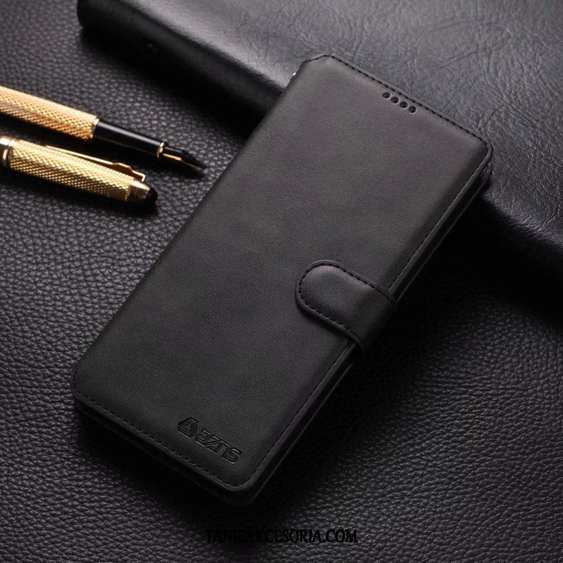 Etui Xiaomi Redmi Note 8 Pro Skórzany Futerał Telefon Komórkowy Ochraniacz, Pokrowce Xiaomi Redmi Note 8 Pro Mały Klapa Czerwony Braun Beige