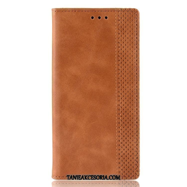 Etui Xiaomi Redmi Note 8 Pro Wzór Magnetyzm Klapa, Futerał Xiaomi Redmi Note 8 Pro Czerwony Karta Telefon Komórkowy Beige