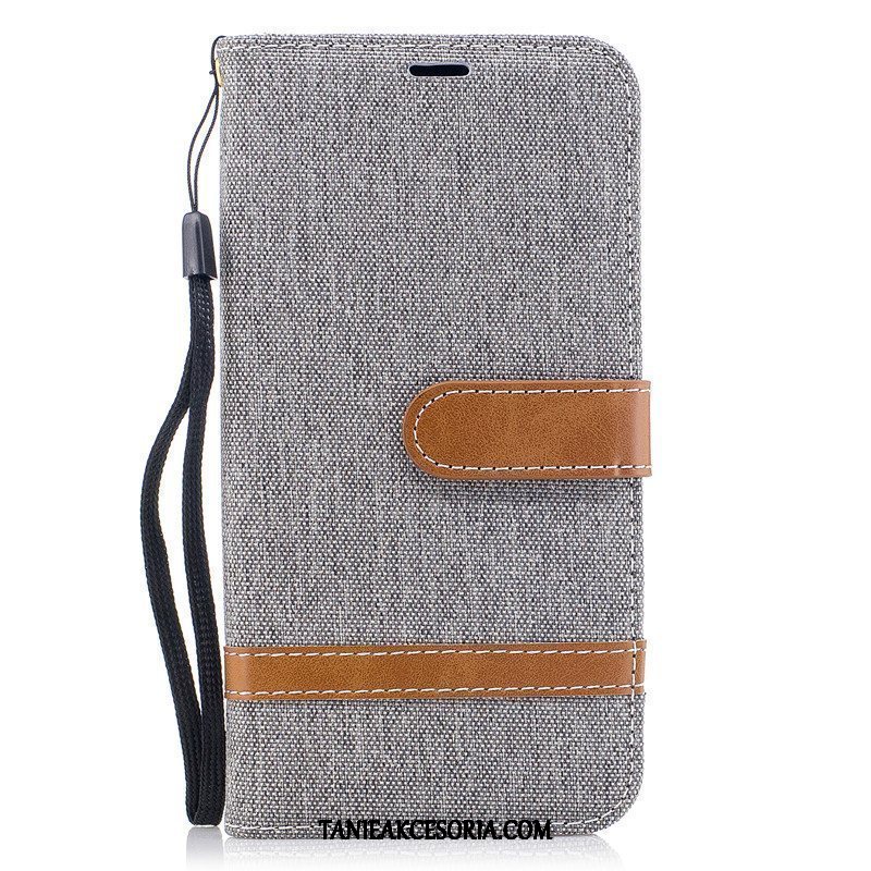 Etui Xiaomi Redmi Note 8t Denim Portfel Skórzany Futerał, Pokrowce Xiaomi Redmi Note 8t Wiszące Ozdoby Kreatywne Telefon Komórkowy Beige