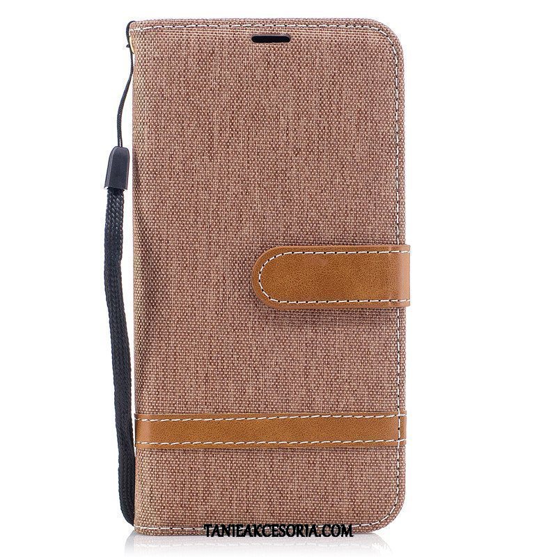 Etui Xiaomi Redmi Note 8t Denim Portfel Skórzany Futerał, Pokrowce Xiaomi Redmi Note 8t Wiszące Ozdoby Kreatywne Telefon Komórkowy Beige