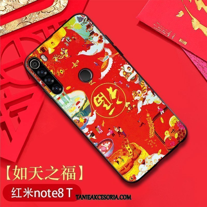 Etui Xiaomi Redmi Note 8t Miękki Telefon Komórkowy Ochraniacz, Pokrowce Xiaomi Redmi Note 8t Anti-fall Chiński Styl All Inclusive Beige