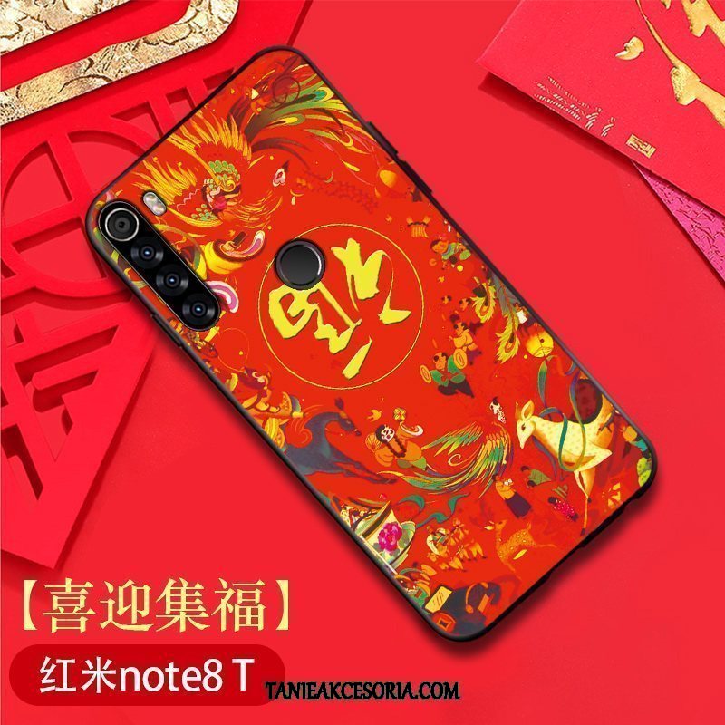 Etui Xiaomi Redmi Note 8t Miękki Telefon Komórkowy Ochraniacz, Pokrowce Xiaomi Redmi Note 8t Anti-fall Chiński Styl All Inclusive Beige