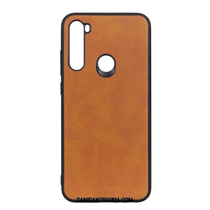 Etui Xiaomi Redmi Note 8t Wino Czerwone Mały Telefon Komórkowy, Obudowa Xiaomi Redmi Note 8t Skóra Czerwony Trudno Beige