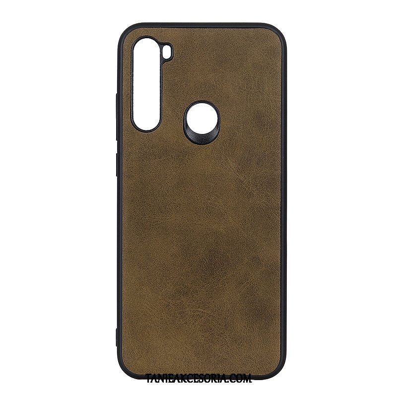 Etui Xiaomi Redmi Note 8t Wino Czerwone Mały Telefon Komórkowy, Obudowa Xiaomi Redmi Note 8t Skóra Czerwony Trudno Beige