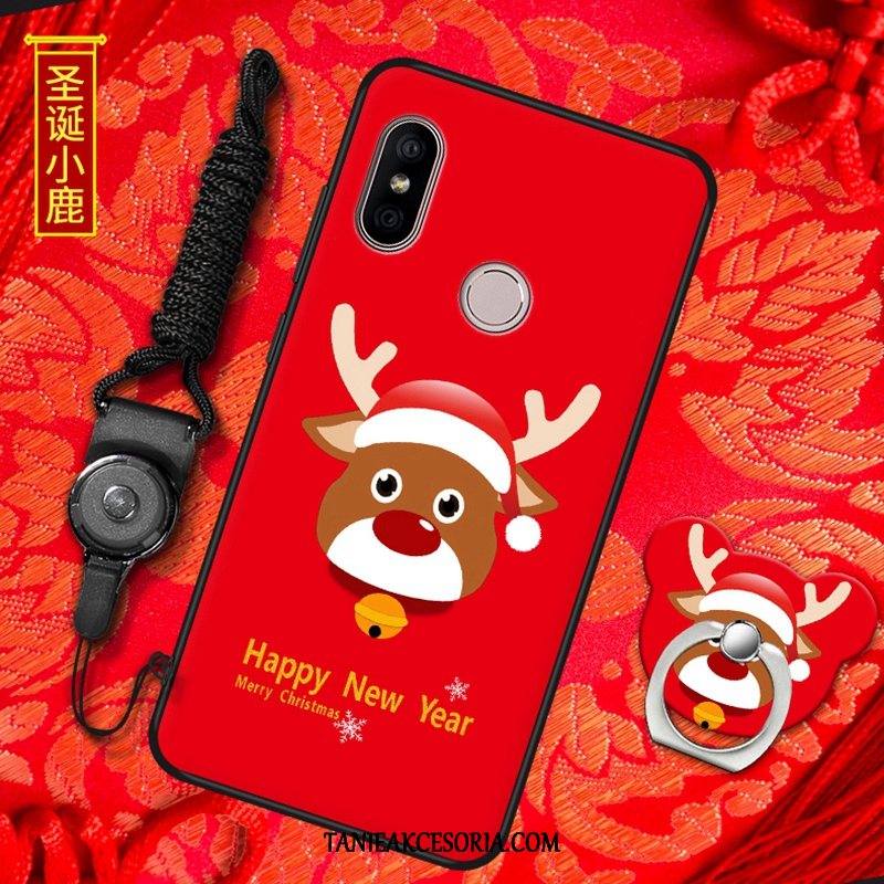 Etui Xiaomi Redmi S2 All Inclusive Ochraniacz Silikonowe, Pokrowce Xiaomi Redmi S2 Czerwony Wiszące Ozdoby Telefon Komórkowy Beige