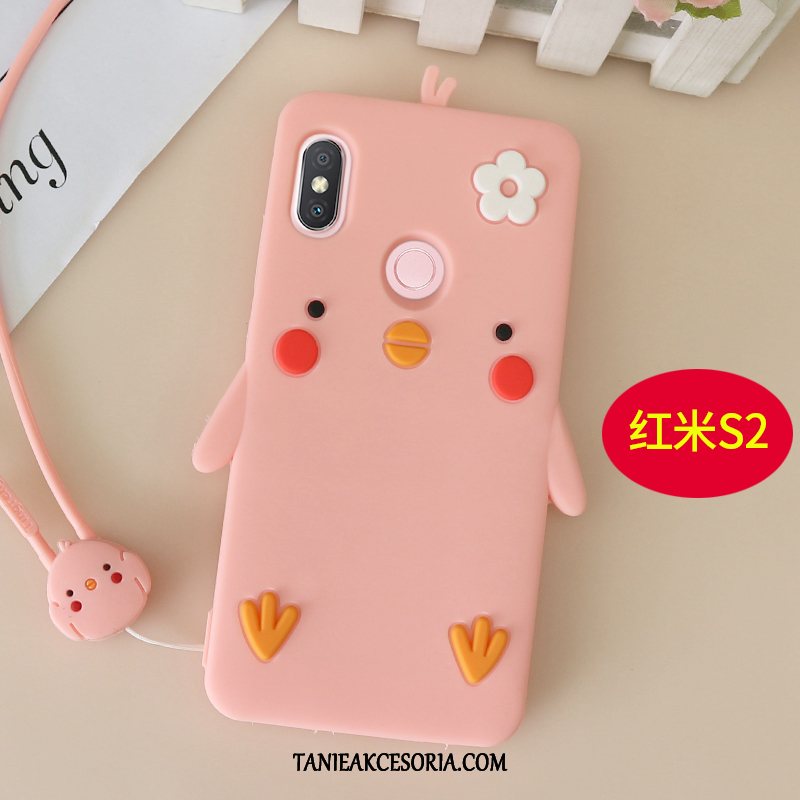 Etui Xiaomi Redmi S2 All Inclusive Wiszące Ozdoby Silikonowe, Futerał Xiaomi Redmi S2 Kreskówka Modna Marka Anti-fall Beige