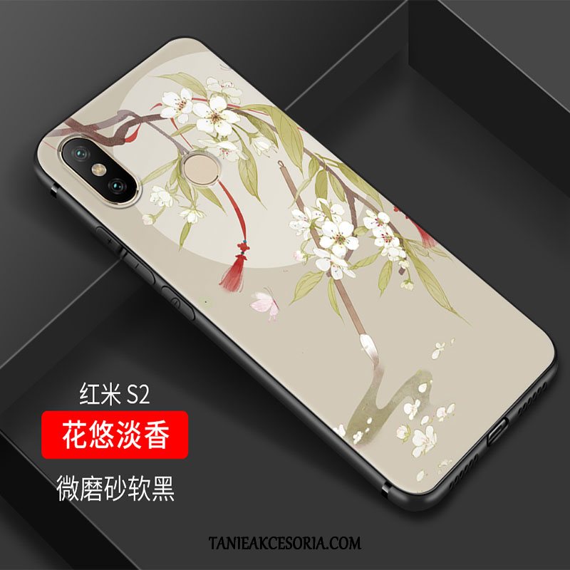 Etui Xiaomi Redmi S2 Chiński Styl Ochraniacz Miękki, Obudowa Xiaomi Redmi S2 Proste Eleganckie All Inclusive Beige