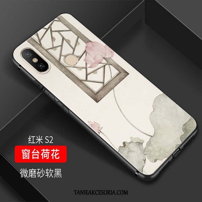 Etui Xiaomi Redmi S2 Chiński Styl Ochraniacz Miękki, Obudowa Xiaomi Redmi S2 Proste Eleganckie All Inclusive Beige