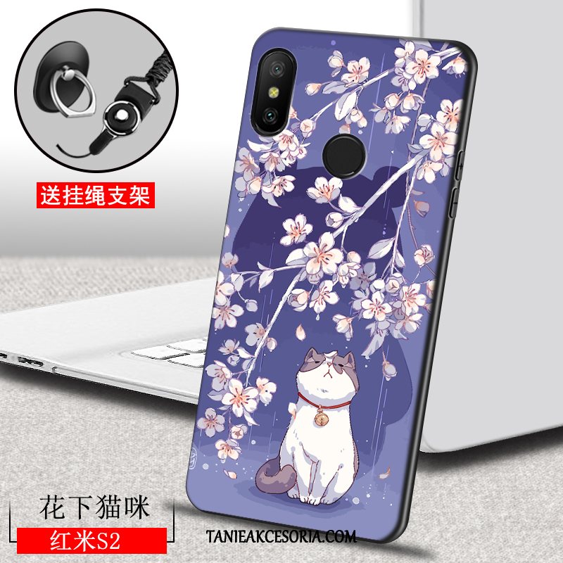 Etui Xiaomi Redmi S2 Niebieski Kreskówka Czerwony, Obudowa Xiaomi Redmi S2 Wiszące Ozdoby Mały Ochraniacz Beige