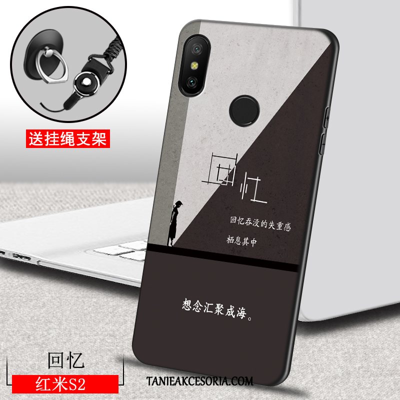 Etui Xiaomi Redmi S2 Niebieski Kreskówka Czerwony, Obudowa Xiaomi Redmi S2 Wiszące Ozdoby Mały Ochraniacz Beige