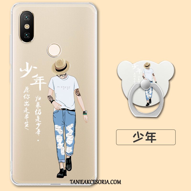 Etui Xiaomi Redmi S2 Przezroczysty Czerwony Tendencja, Obudowa Xiaomi Redmi S2 Silikonowe Telefon Komórkowy Mały Beige