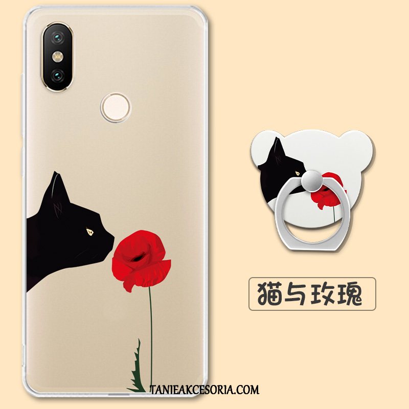 Etui Xiaomi Redmi S2 Przezroczysty Czerwony Tendencja, Obudowa Xiaomi Redmi S2 Silikonowe Telefon Komórkowy Mały Beige