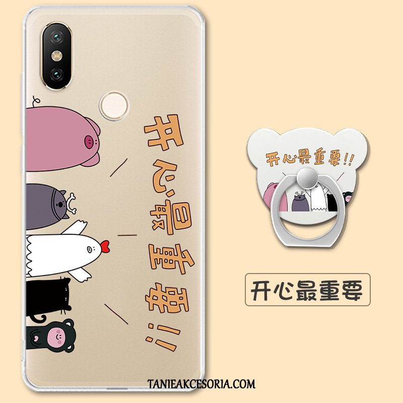 Etui Xiaomi Redmi S2 Przezroczysty Czerwony Tendencja, Obudowa Xiaomi Redmi S2 Silikonowe Telefon Komórkowy Mały Beige