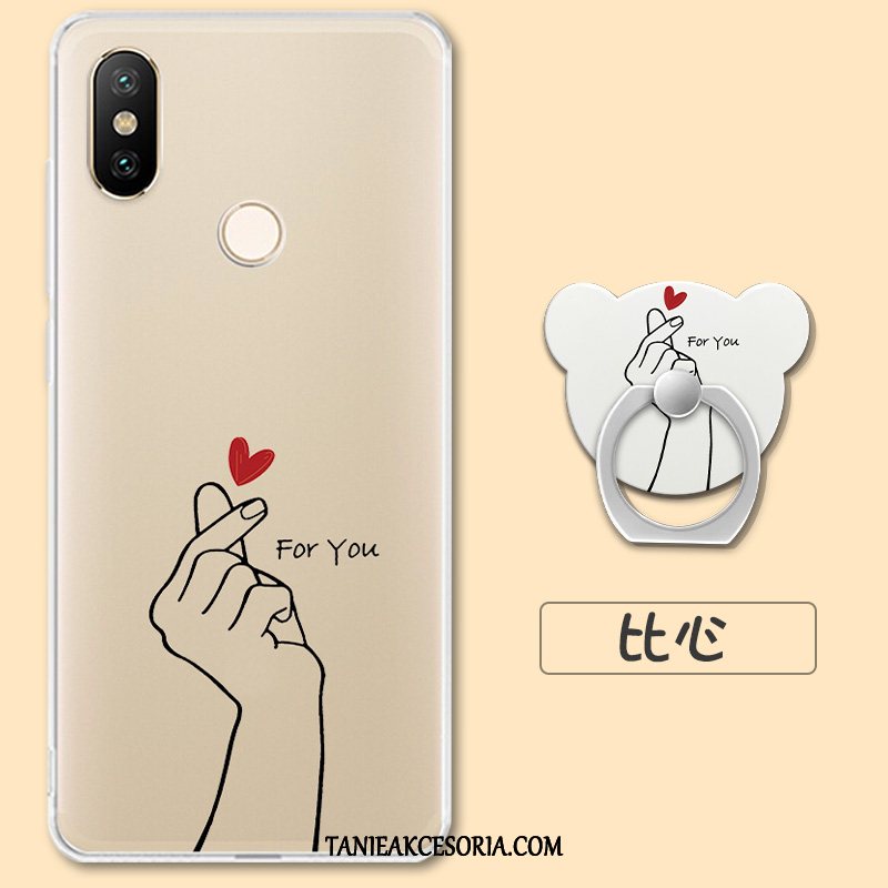 Etui Xiaomi Redmi S2 Przezroczysty Czerwony Tendencja, Obudowa Xiaomi Redmi S2 Silikonowe Telefon Komórkowy Mały Beige