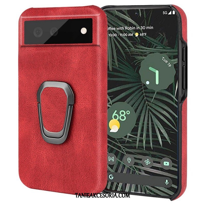 Etui do Google Pixel 6 Pro Pierścień Elegance Z Efektem Skóry — Nowe Kolory