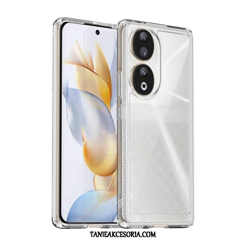 Etui do Honor 90 Akrylowe Krawędzie Silikonowe