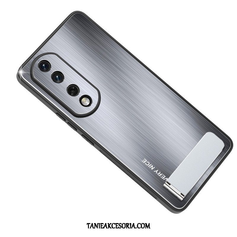 Etui do Honor 90 Pro Szczotkowany Stop Aluminium Ze Wspornikiem