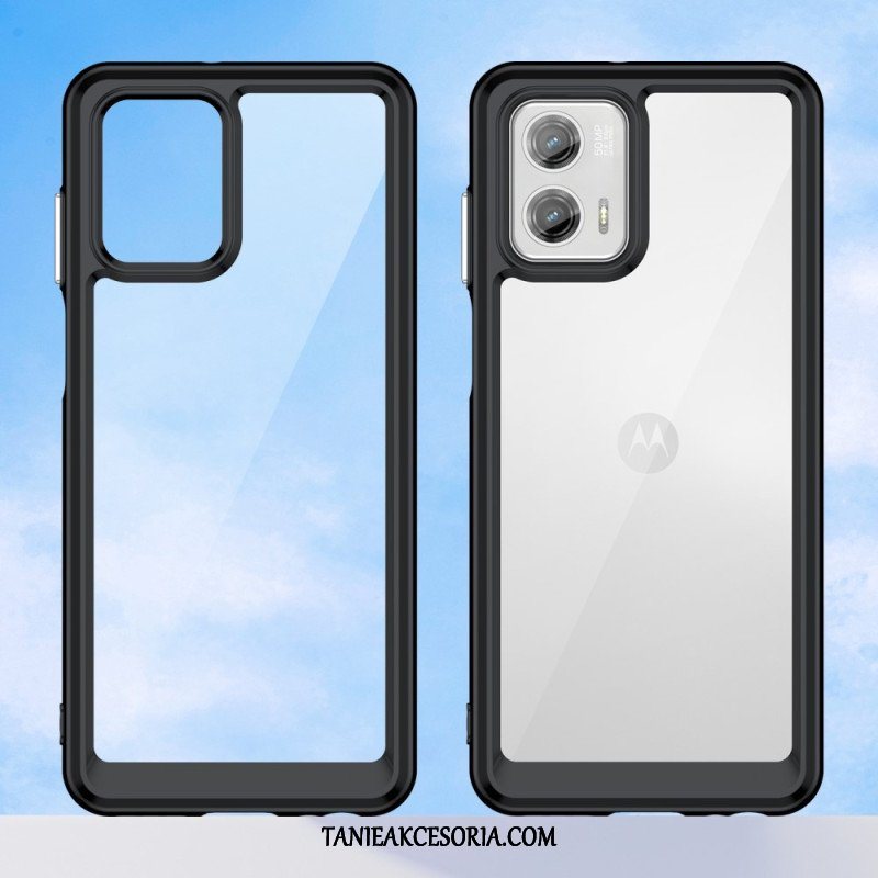 Etui do Moto G73 5G Przezroczysta Hybryda