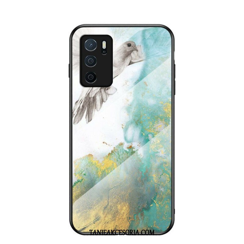 Etui do Oppo A16 / A16s Szkło Hartowane W Kolorach Marmuru