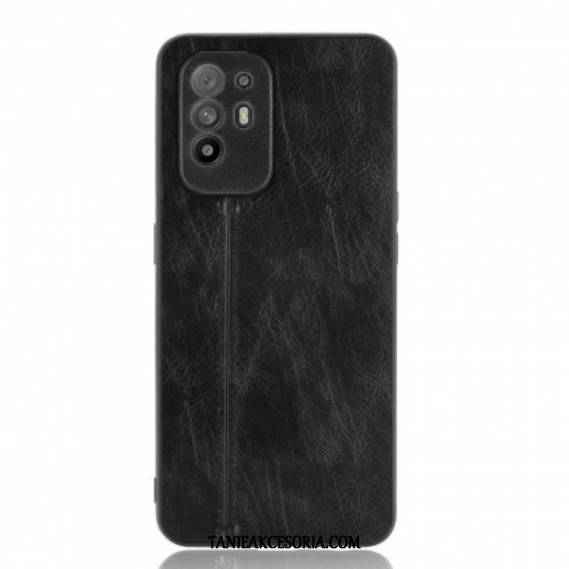 Etui do Oppo A94 5G Skórzany Efekt Couture