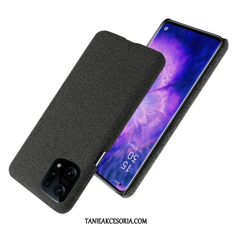 Etui do Oppo Find X5 Tkanina Z Klasą