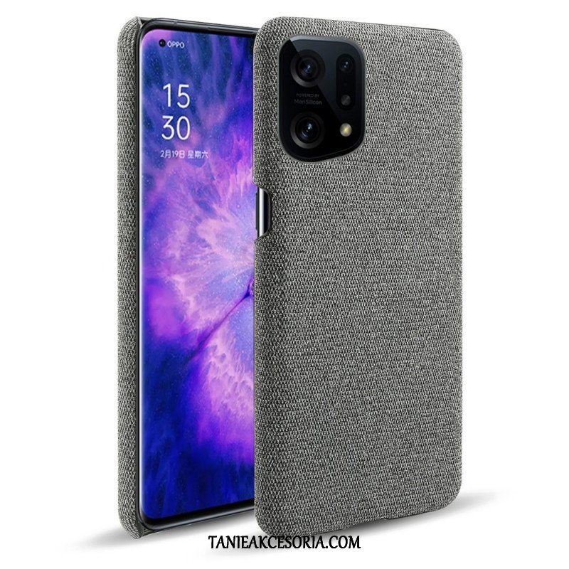 Etui do Oppo Find X5 Tkanina Z Klasą