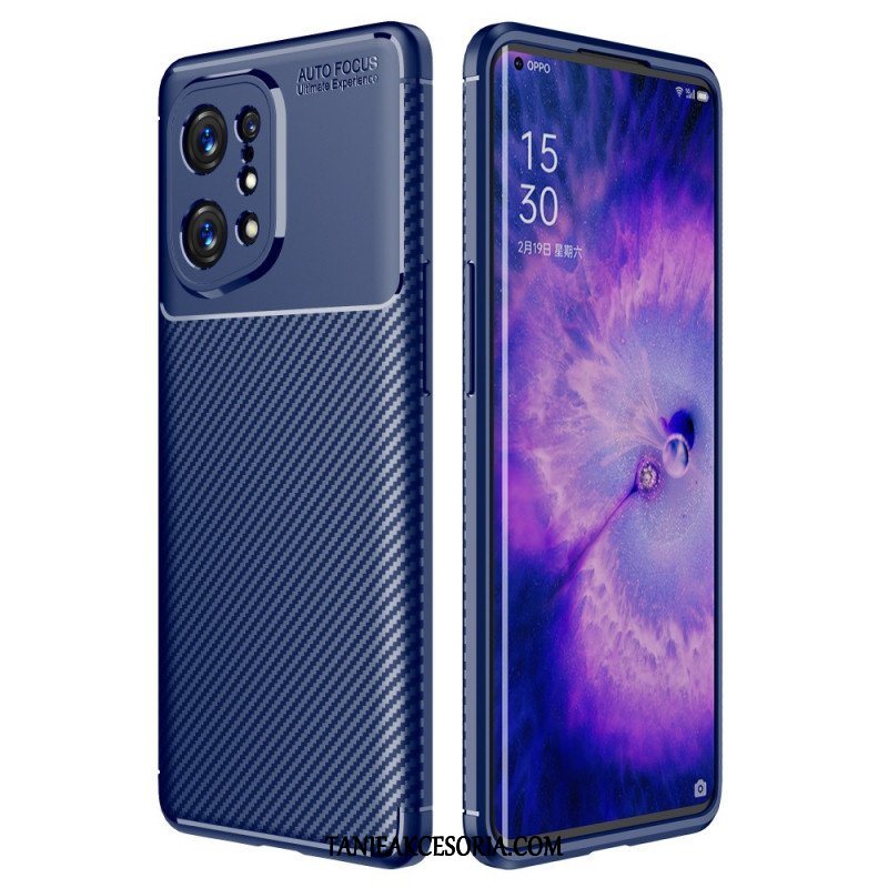 Etui do Oppo Find X5 Wąż Z Włókna Węglowego