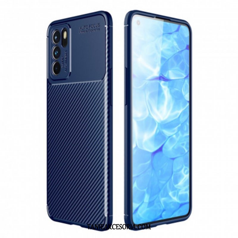 Etui do Oppo Reno 6 5G Wąż Z Włókna Węglowego