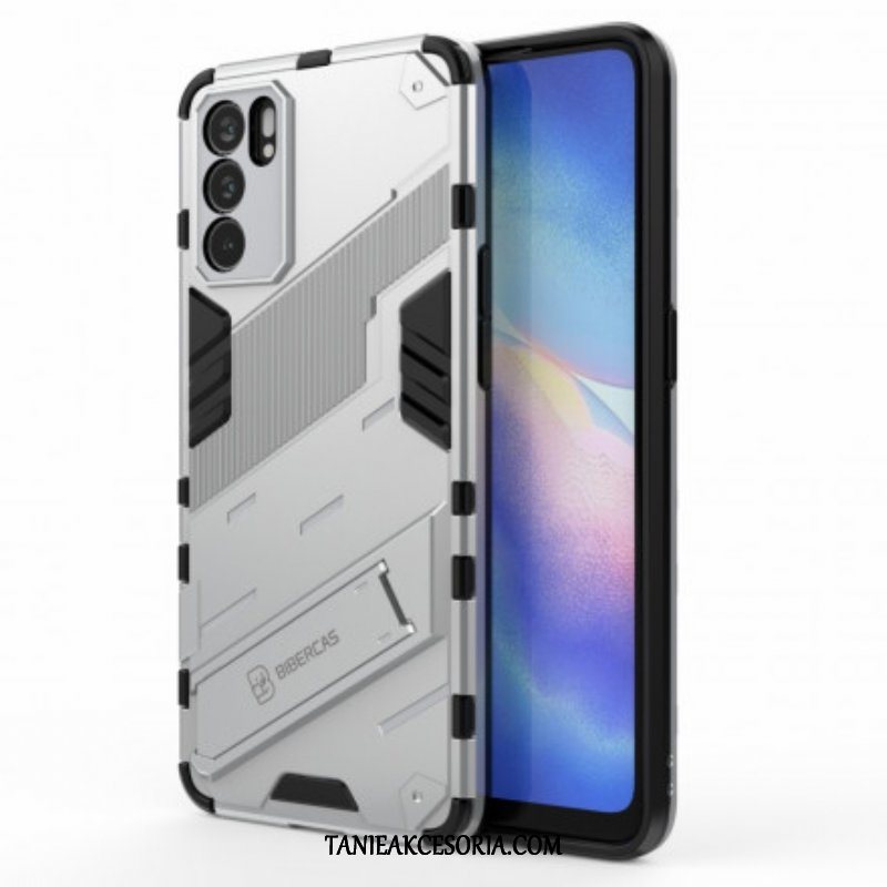 Etui do Oppo Reno 6 5G Zdejmowany Stojak W Dwóch Pozycjach Bez Użycia Rąk