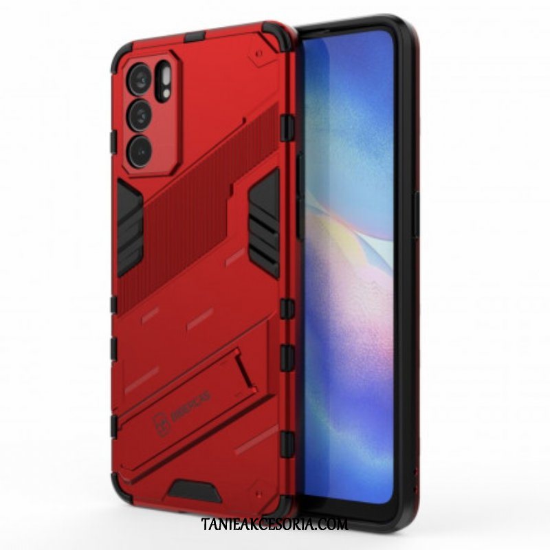 Etui do Oppo Reno 6 5G Zdejmowany Stojak W Dwóch Pozycjach Bez Użycia Rąk