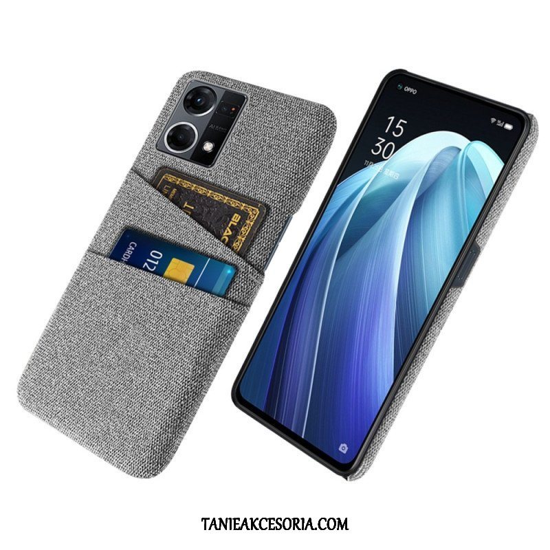 Etui do Oppo Reno 7 Posiadacz Karty Tkaniny