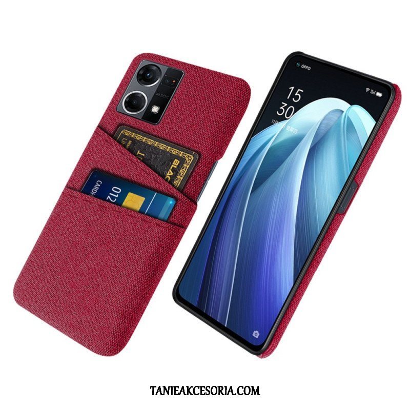 Etui do Oppo Reno 7 Posiadacz Karty Tkaniny