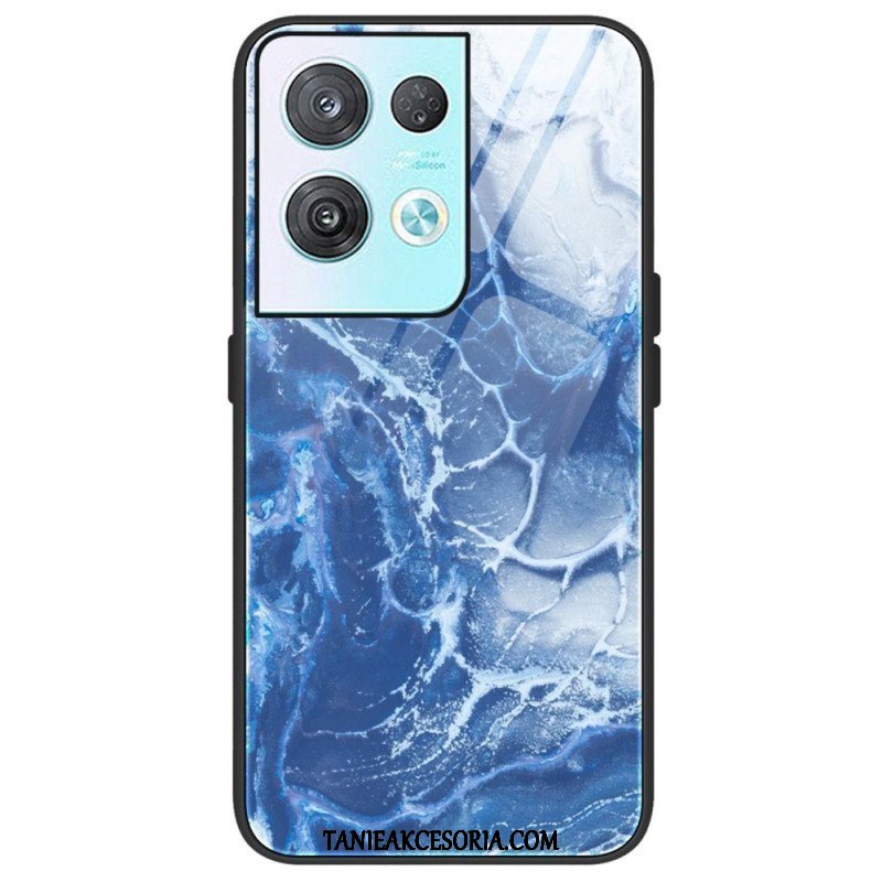 Etui do Oppo Reno 8 Pro Szkło Hartowane W Kolorach Marmuru